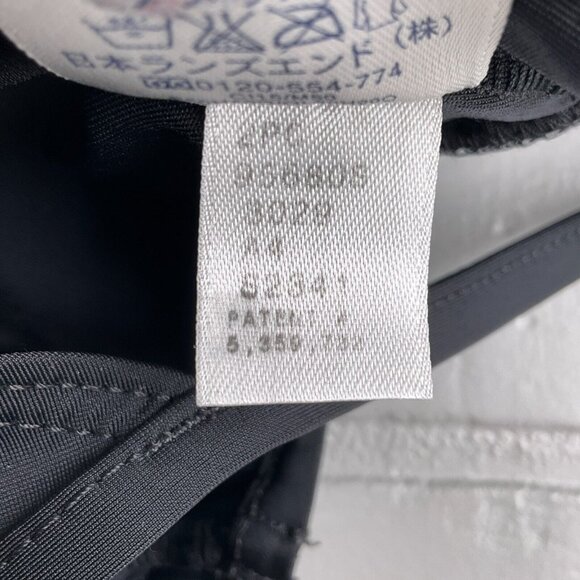 Lands End Swim Top Women‎ 16 Black Underwire Bra Twist Tankini - Picture 7 of 8